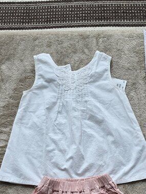 NWT OLD NAVY Kids girl white embroidered summer dress